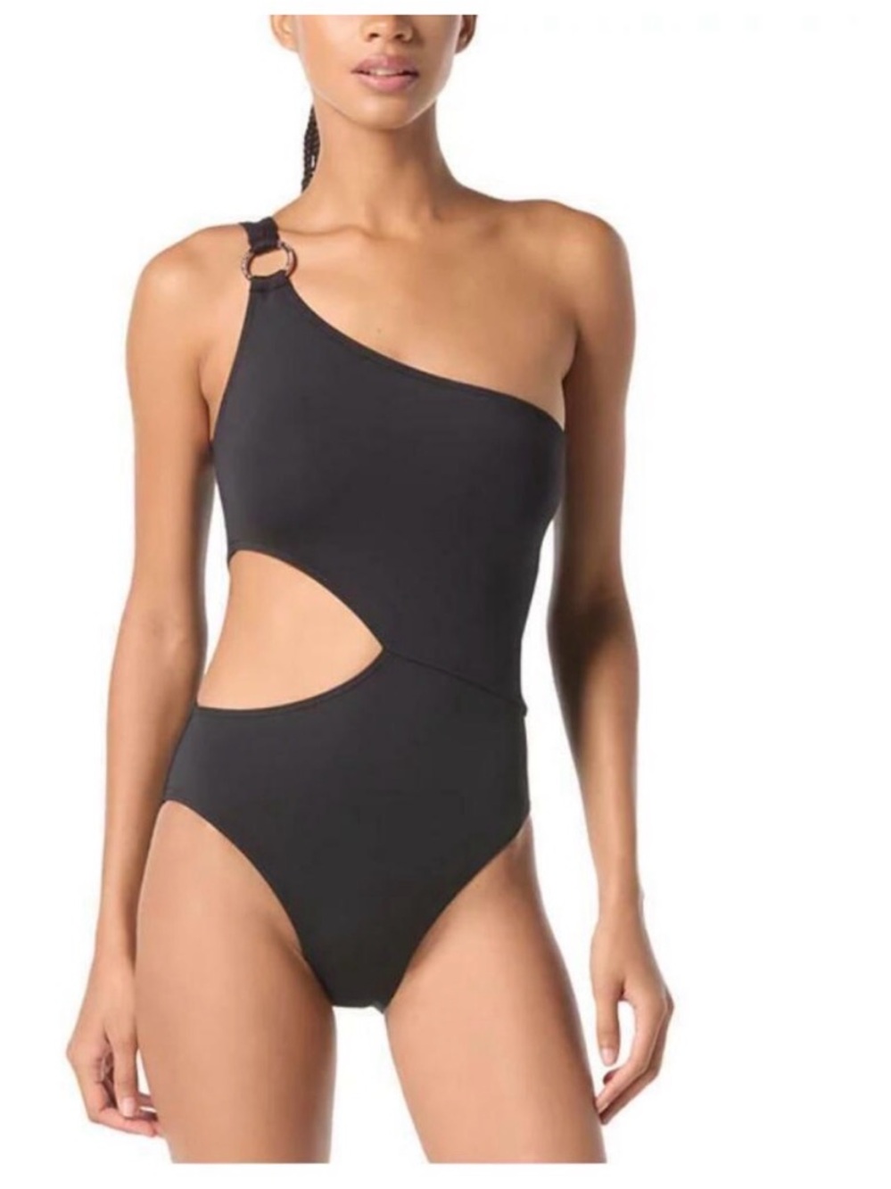 Michael Kors Women's Cut-Out Blue One-Piece Swimsuit 10